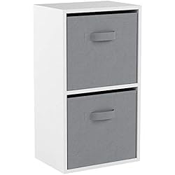 Hartleys Unité Cube Blanc a 2 Niveaux - Gris