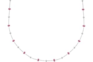 LES POULETTES BIJOUX - Collier Argent 925 Perles Émaillées et Perles Argent