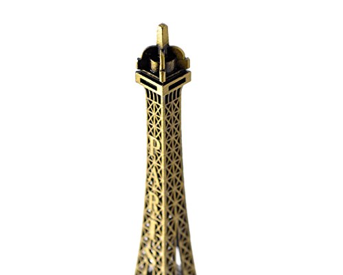 Eiffelturm Metallic Modell Replica Statue Figur Mittelpunkt für Schreibtisch Platz Home Office Dekoration Geschenk, metall, 15 cm - 3
