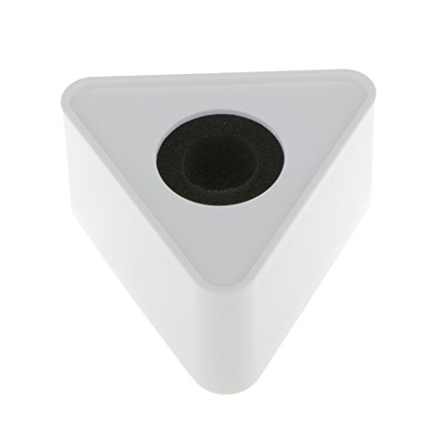 ABS Injection Molding Triangular Microphone Station Logo -Weiss