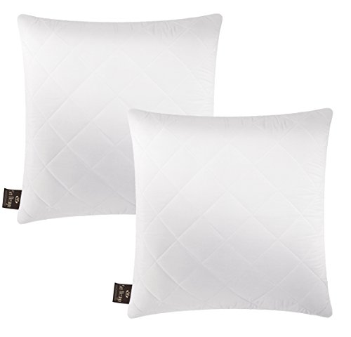 2-er Pack Sei Design® Classic Dream Kopfkissen Mikrofaser 80 x 80 cm, weiß, gestept - 6