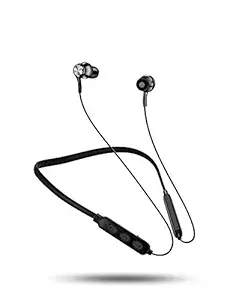 Neckband Bluetooth Headphones,Sport Wireless Bluetooth Earphone with Mic,Waterproof with Magnetic in Ear Earbuds,10Hrs Playtime Bluetooth V5.0 Hi-Fi Sound(Black)