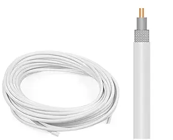 NETBOON Flexible LMR200 Coax Extension Cable Double Shielded White Compatible with 4G LTE Wireless WiFi Router, GSM Landline Phone, Modem - 20 meters