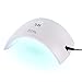 Produktbild 24W Nageltrockner, U-Kiss UV-Nagellampe mit 15 LEDs / 30s & 60s Timer / 50000 Stunden Lebensdauer / USB-Aufladung / 2 im 1 Nail Dryer für Hände und Füße, Low Heat Mode für Gel Nagelstudio, Nägel und Gel Nail Polish (Weiß, SUN 9S)