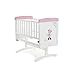 Disney Minnie Mouse Gliding Crib (White with Pink Trim)