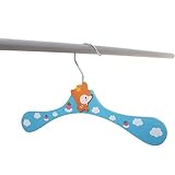Foxnovo 10ST Baby Cartoon hölzerne Kleidung Hose Hook Kleiderbügel (Zufallsmuster) - 2