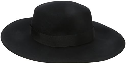 San Diego Hat Company Women's Boater Hat with with Grossgrain Bow, Black, One Size