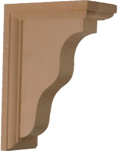 Ekena BKT02X05X07HAAL 2 1/4" W x 5" D x 7" H Hamilton Traditional Bracket, Alder