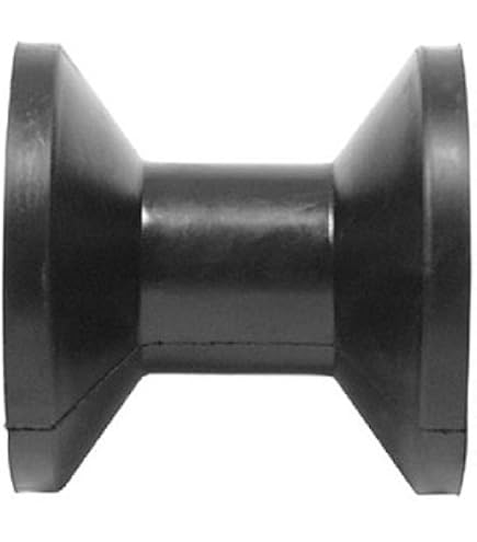 Lot De 2 Rouleaux En Caoutchouc Pour Quille De Bateau - 3 Pouces, Noir - Anti-UV, Ne Marque Pas La Coque