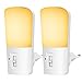 Produktbild LOHAS Warmweiß LED Nachtlicht mit Dämmerungssensor, Stufenlos Einstellbares Licht (5-80LM), AUTO EIN/AUS, 3000K, 1W, Steckdosenlicht für Schlafzimmer, Treppenaufgang, Kinderzimmer und Flur, 2er Pack
