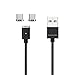Produktbild wsken Magnet Mini2 der U89 Kabel doppelt Plugs mit Nylon Geflochten USB C Schnelle Ladekabel Datenkabel Sync Data für Samsung galaxys8, Note 8, Nexus 5 x/6P, htc10 3,3 ft