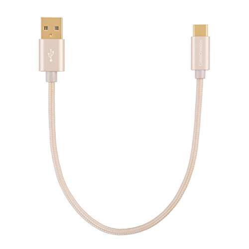 cablecreation kurz Typ C (usb-c) zu Standard USB 2.0 A männlich Kabel, 0,8 FT USB 3.1 Typ C für Apple das neue MacBook, Chromebook Pixel und mehr [Neue Version 56 K Ohm Widerstand] - 3