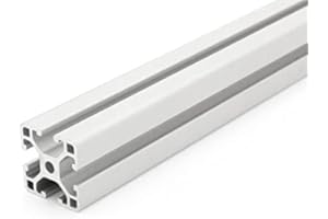 DOLD MECHATRONIK Profilé en aluminium 30 x 30 mm - Type I - Rainure 6 (léger) - Argent anodisé - Profil en aluminium 30 x 30 mm - Profil de montage 400 mm