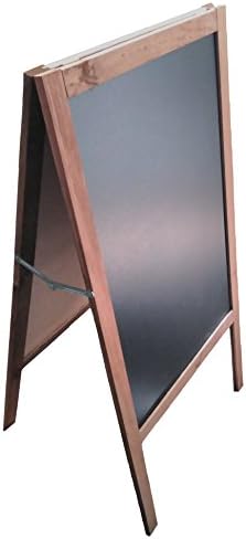 A-Board Blackboard 120 x 60 cm Suitable for Conventional Chalk and Liquid Chalk Marker Double-Sided