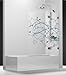Produktbild Pare Badewanne newglass mit einem feststehend und ein Panel drehbar, aus Glas transparen Sicherheit von 8 mm mit eine Kunstdruck imagik