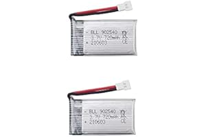YUNIQUE GREEN-CLEAN-POWER YUNIQUE UK 2 Pieces Upgraded 3.7V 720mAh 25C Lipo Rechargeable Replacement Battery Syma X5 X5C X5C-1 X5SW X5SC X5SC-1 X5A