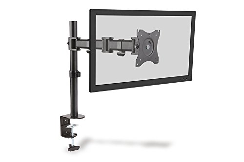 DIGITUS Monitor Ständer / Klemmhalterung für 15″-27″ Monitore, schwenkbar, neigbar, rotierbar, schwarz - 2