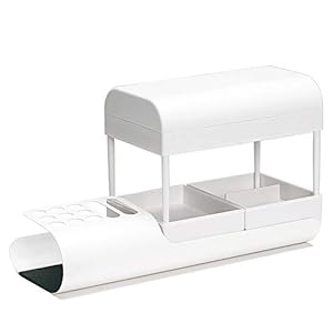 Desktop Storage Box, Storage Compartments Multifunctional Office Desk Organiser Desk Tidy Desktop Stationery Storage Box