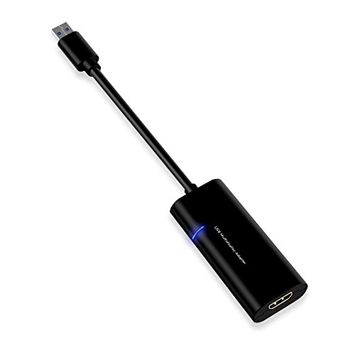 Top-Longer USB 3.0/USB 2.0 auf HDMI Externe Grafikkarte Grafikkarten – Externe Video Adapter mit 2048×1152/1920×1200 / 1080p – Externe USB / VGA Grafikkarte fur Windows 10 & Mac OS 10.11 mit Audio - 4