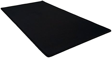 CDQ Large 60*30cm Mouse Mat / Pad, Laptop Pad Keyboard Mat/ Mouse Desk pad / Soft Rubber bottom Special Treated Weave Stitched Edges Slip Anti-Fray Silky Smooth, Suit For Gaming/ Office/ Home (Black)