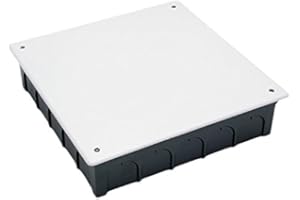 FAMATEL - Caja estanca | Tapa con Tornillos | Sin conos | 250x250x65 | Gris