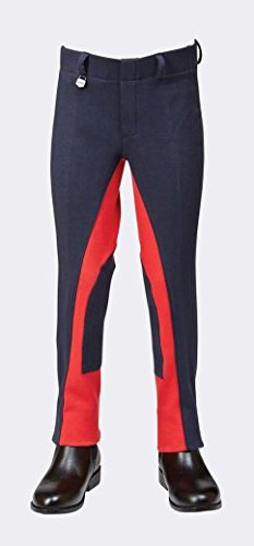 Dublin-Supa-Fit-Kids-Classic-Pull-On-Jodhpurs-NavyRed