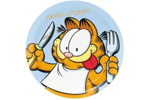 BeenSmile, 8 PLATOS 23 CM GARFIELD, Platos Desechables para Fiesta de Cumpleaños Infantil, Artículos de Decoración para Fiestas Temáticas
