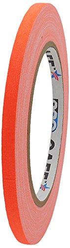 Pro-Gaff rs127or6 x 25, 6 mm x 25 m, fluorescente-Nastro adesivo in tessuto