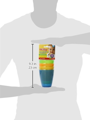 Nuby ID65662 Trinkbecher aus Polypropylen, 4-er Pack - 8