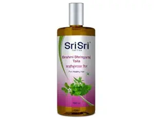 Sri Sri Tattva Brahmi Bhringaraj Taila, 100ml - Promotes Hair Growth and Prevents Premature Graying - Reduces Hair Fall and Helps Get Healthy, Nourished Scalp