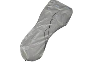 Cubierta Completa para Motor Fuera de borda UCARE Cubierta Impermeable para Motor de Barco con 210D Oxford Exterior Cubierta de protección para capó de Motor Fuera de borda (Plata, UP60-90HP