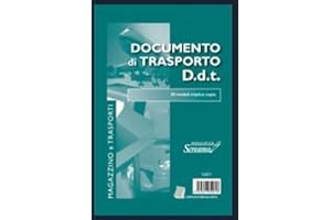 MODULISTICA SCREAMO DOCUMENTO DI TRASPORTO D.d.t. triplice copia 50fg. 15x21 cm.