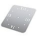 Tofern DIY 3D Wall Clock Stickers Modern Removable Mirror Style Art Decal Mural Home Living Room Bedroom Décor Decoration -Silver Squares Clock Mirror Stickers