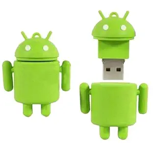 Nexgen, Android Robot 32 GB Pen Drive, Android Mini Robot Revolution Flash Drive Android Mini Collectibles Tech Toy Gift Pen Drive, Non-Toxic Hygienic Silicon Rubber USB Flash Disk 32 GB