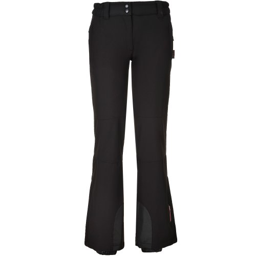 Cox Swain Women Softshell Ski-/Snowboard Pant ALOJA with RECCO Avalanche Reflector 10.000mm Water, Colour: Black, Size: M