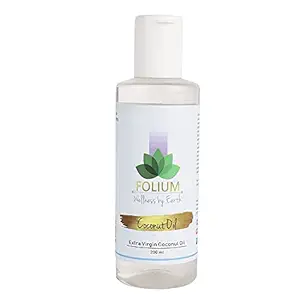 FOLIUM Virgin Coconut Oil, 100% Natural & Pure, for Hair, Skin, Face 200ml