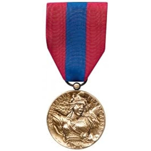 Médaille Française Bronze 1969 - Dévouement Courage CG Essonne - Sapeurs-pompiers 50mm