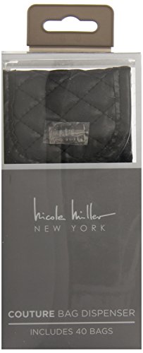 Preisvergleich Produktbild Nicole Miller Pet Bag Spender, schwarz, gesteppt