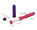 Leegoal(TM) 12 Pack Essential Oil Aromatherapy Blank Refillable Nasal Inhaler Tubes with Wicks,Assorted Colors