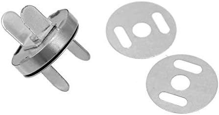 22mm Silver Magnetic Snap Clasps For Purses or Bags 4 Sets