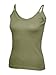 MAKZ Uneek clothing Women's Cotton Strap Camisole Olive Large