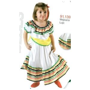 Carnaval Disfraz mejicana 2 años