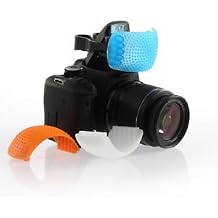 Generic 3 Color Pop Up Hot-Shoe Flash Diffuser Set For Dslr Cameras