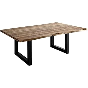 vidaXL Teak Massivholz Couchtisch Beistelltisch Wohnzimmertisch Harz