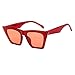 Produktbild Übergroße Katzenaugen Sonnenbrille Polarisiert für Damen/Dorical Mode Sonnenbrille 100% Schutz vor Schädlichen UVA/UVB Strahlen Vintage Damenbrillen Frauen Sunglasses Travel Eyewear(Rot)