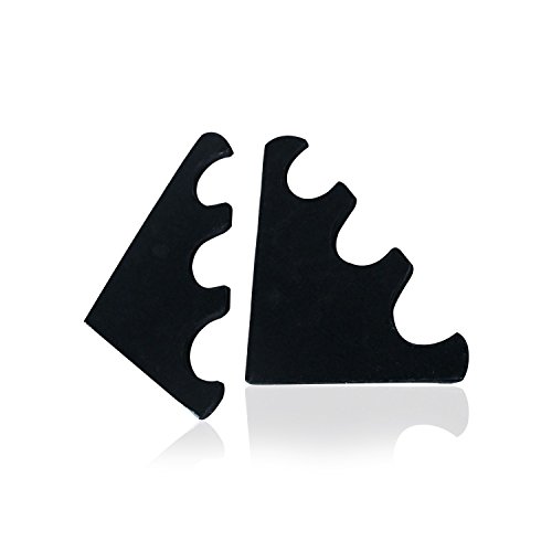 HSM Schmuckständer Schmuckhalter Schmuckaufbewahrung schwarz Armbandständer für Uhren Schmuck und Ohrringe Samt Halter - 5