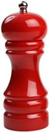 T&G Classic Capstan Hevea Pepper Mill with Gloss Finish, 15 cm, Red
