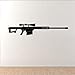 Produktbild mmwin Barrett Sniper Army Rifle Fünfzig Wandaufkleber Für Wohnzimmer Jungen Hobby Vinyl Tapete Aufkleber Schlafzimmer Kunst Dekor Wandbilder    42 * 84 cm