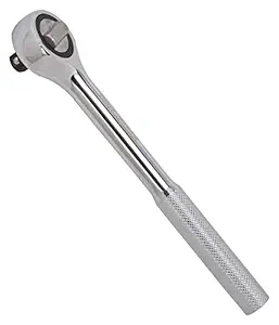 Edward Tools Ratchet Handle 3/8 Drive - 8 Standard Size Rotator Ratchet - Heavy Duty Steel Construction - Twist Socket Driver Head - SAE/Metric