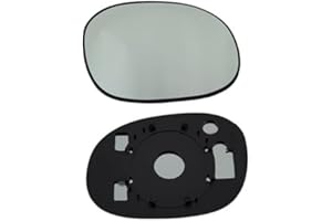 GENERICO Piastra + Vetro Specchio Retrovisore per Specchietto Specifico COMPATIBILE con CITROEN C3 dal 2003 al 2009 (Destra - Lato Passeggero) - 0063
